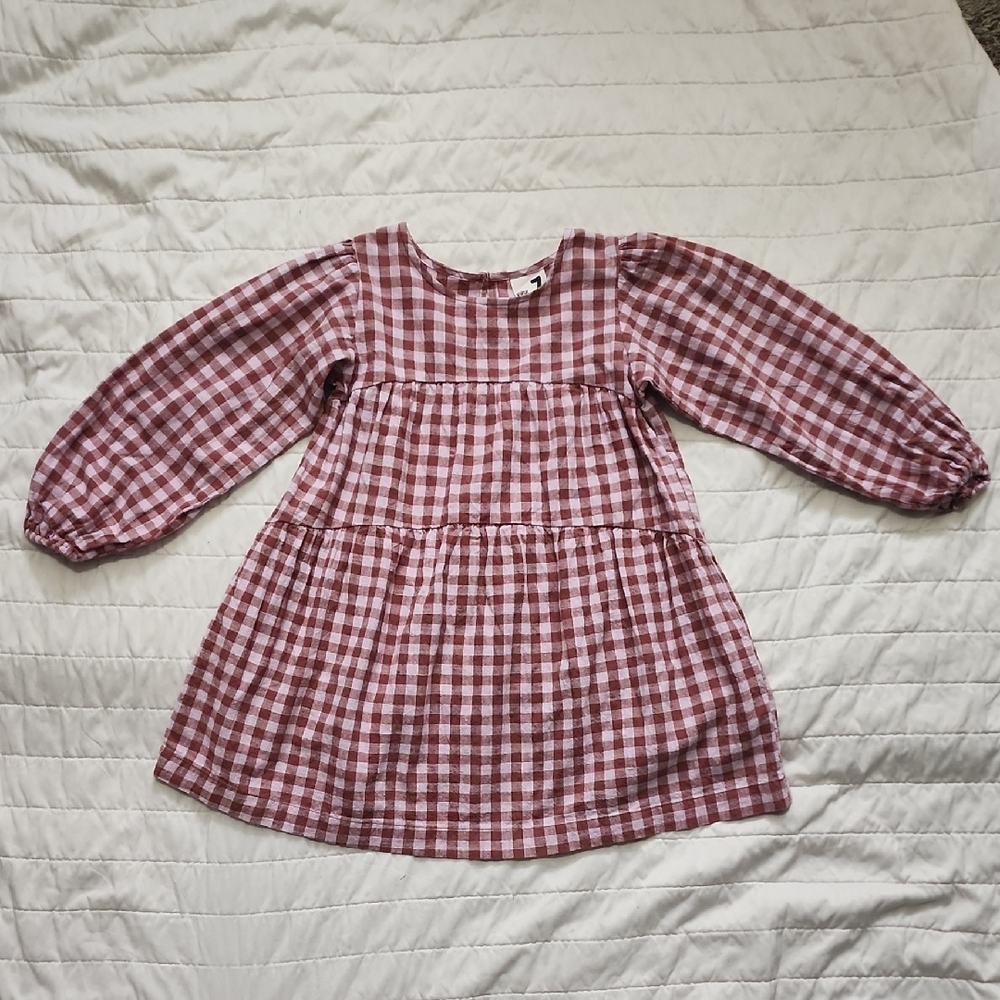Cotton On Red and White Bishop Sleeve Sundress